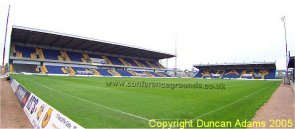 View of main stand at Mansfield Town - venue for the DCUK Championships 2009 